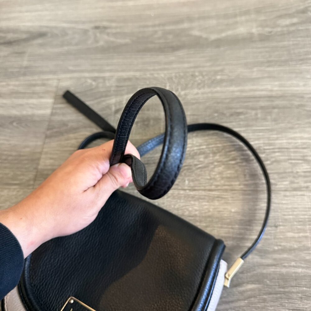 Kate Spade Oliver Street Lilly Bag Crossbody Two Tone Black Blush - Picture 4 of 8